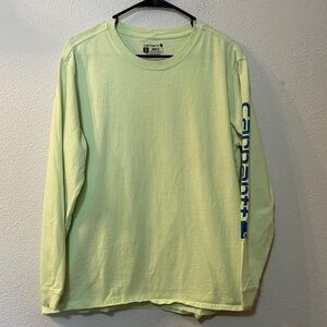 Carhartt Men's Bright Green Long Sleeve Tee